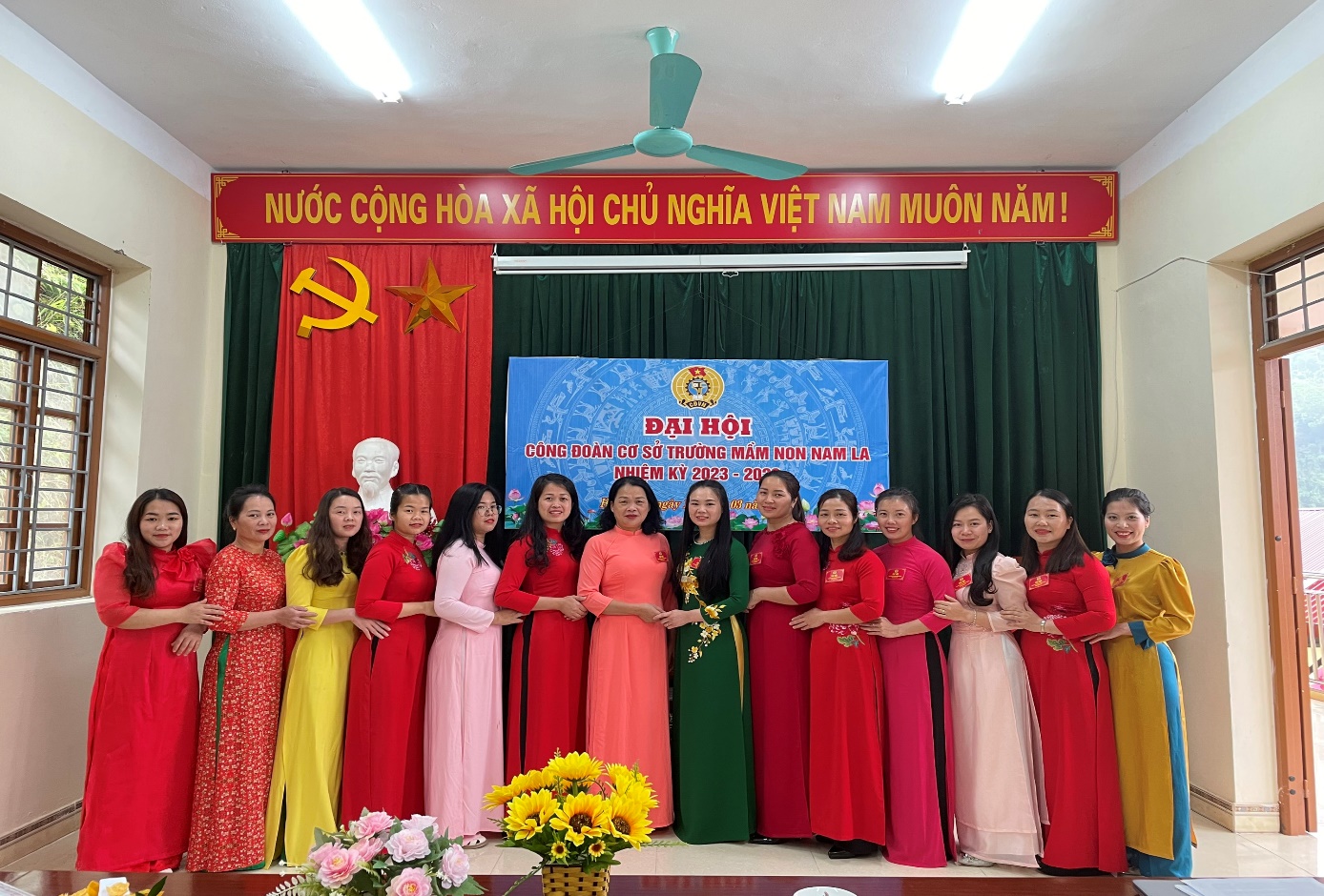 CÔNG ĐOÀN CƠ SỞ TRƯỜNG MẦM NON NAM LA TỔ CHỨC THÀNH CÔNG ĐẠI HỘI CÔNG ĐOÀN NHIỆM KỲ 2023-2028
